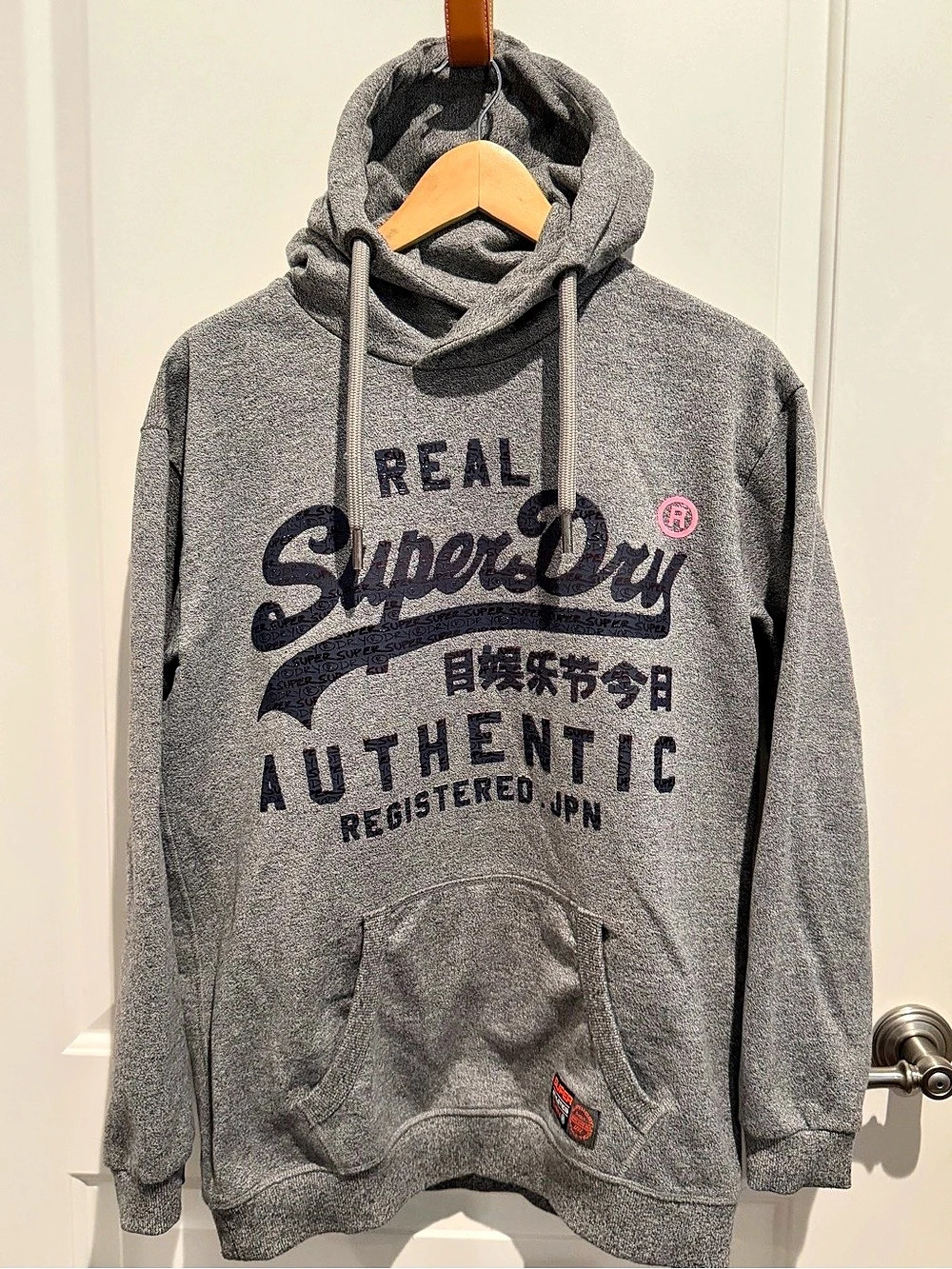 Superdry Athletics Original Logo Hoodie Gray XS